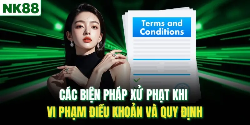 Các biện pháp xử phạt khi vi phạm điều khoản và quy định